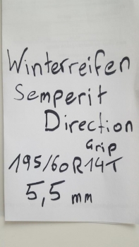 Preview: Winterreifen 195/60R14T Semperit Direction Grip