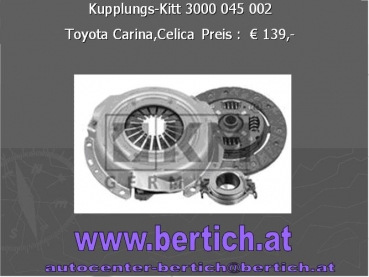 Kupplungs-Satz Toyota Carina,Celica