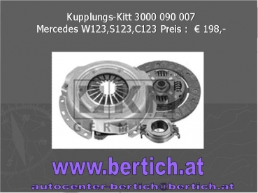 Kupplungs-Satz Mercedes W123,S123,C123