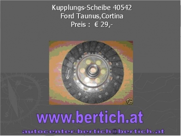 Kupplungs-Scheibe  Ford Taunus,Cortina