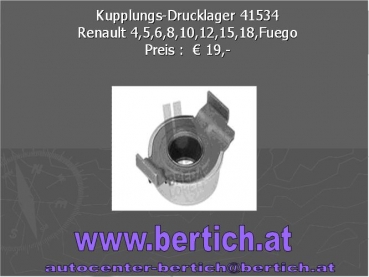 Kupplungs-Drucklager Rebault 4,5,6,8,10,12,15,18,Fuego