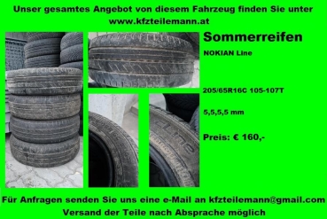 205/65R16C 105/107T Sommerreifen  NOKIAN cLine