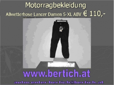 Motorradhose Lancer Damen  IXS 7371003 Schwarz  gr. DS-DM-DL-DXL