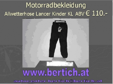 Motorradhose Lancer Kinder  IXS 7371003 Schwarz gr.KL