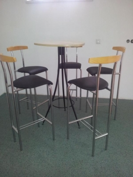 Preview: Bistro Garnitur mit 5 Stühlen Hoch Preis auf Anfrage