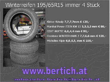 Preview: Winterreifen 195/65R15H CEAT ARKTIC 6,6,4,4 mm