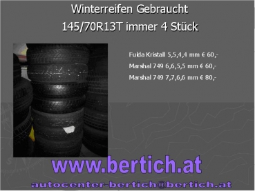 145/70R13T Winterreifen Marshal 749