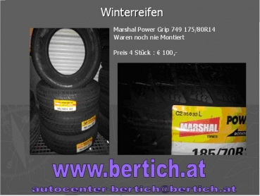 185/70R14T Winterreifen Marshal Power Grip 749