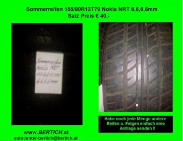 155/80R13T79 Sommerreifen Nokia NRT 6,6,6,6 mm