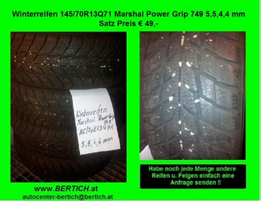 145/70R13Q71 Winterreifen Marshal Power Grip 749