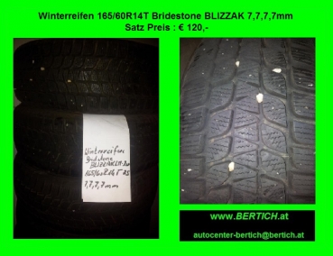 Wintererreifen 165/60R14T Bridestone BLIZZAK LM-20