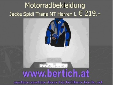 Motorradjacke Herren Spidi TRANS NT L schwblau 000619149053