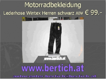 MotorradLederhose Wintex Silver Stone 600335-52  gr. 52-54-56