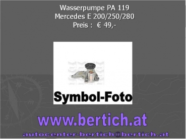 Wasserpumpe Mercedes E 200 250 280