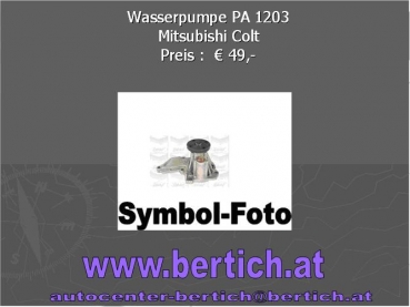 Wasserpumpe Mitsubishi Colt