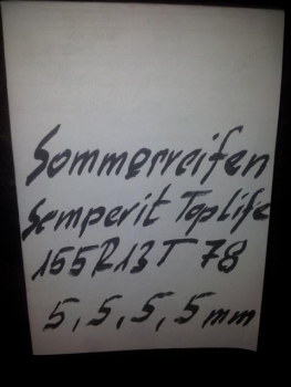 155/80R13T78 Sommerreifen Semperit Top-Life