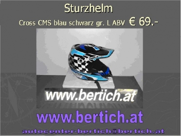 Sturz Helm Cross CMS blau schwarz 200020 gr.L