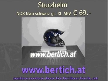 Sturz Helm / Motorradhelm Cross NOX blau schwarz 201089XLBL gr.XL