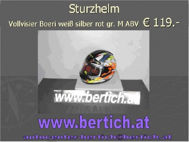 Preview: Sturz Helm / Motorradhelm Vollvisier Profex Weiß  62202