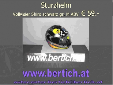 Preview: Sturz Helm / Motorradhelm Vollvisier Boeri 201130 blau schwarz silber gr.L