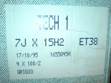 Preview: Alufelgen 7x15 4x100 ET38 Fondmetal Tech 1 VW,BMW,Renault,Opel Neu