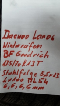 Preview: Daewoo Lanos 1,4 Bj.2000 Winterreifen Kompletträder-Satz ( 4 Stück )