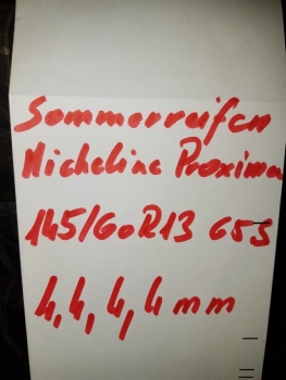 145/60R13S Sommerreifen Micheline Proxxon