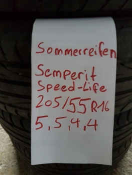 Preview: 205/55R16H Sommerreifen Semperit Speed Life 5,5,4,4mm