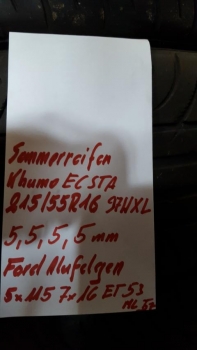 Preview: Ford Galaxy / VW Sharan Sommerreifen Alufelgen-Komplettrad 215/55R16 97W