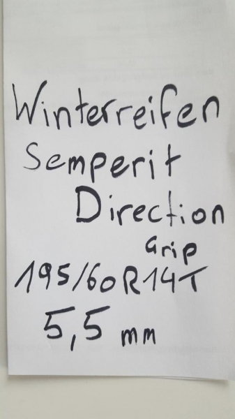 Winterreifen 195/60R14T Semperit Direction Grip