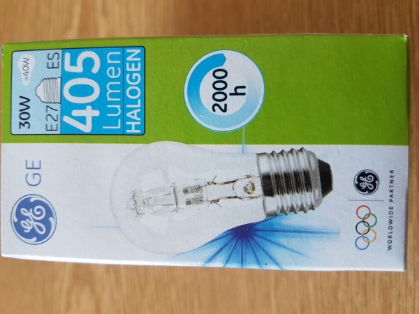 Halogen Glühlampe Glühbirne Tropfen 30W E27 405lm