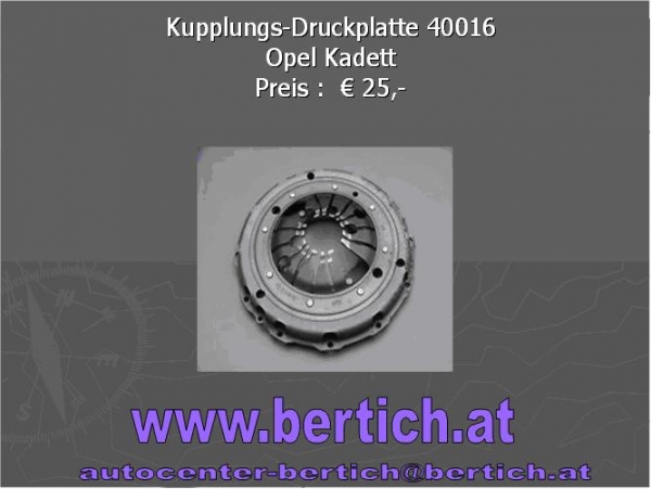 Kupplungs-Druckplatte Opel Kadett