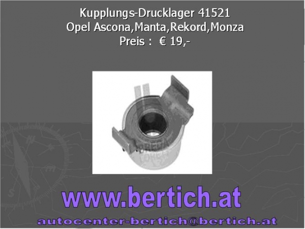 Kupplungs-Drucklager Opel Ascona,Manta,Rekord,Monza