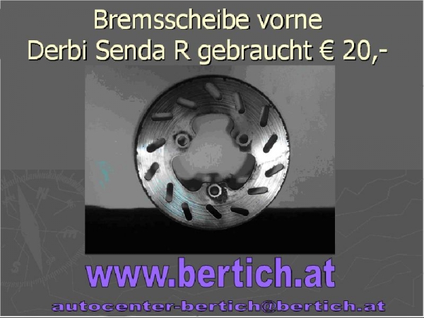 Bremsscheibe Derbi Senda R vorne