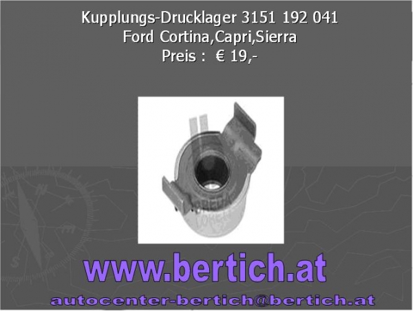 Kupplungs-Drucklager  Ford Cortina,Capri,Sierra
