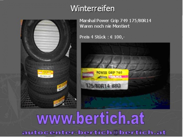 Winterreifen 175/80R14T Marshal Power Grip 749