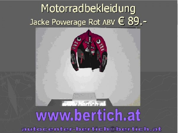 Mototrradjacke Powerage grau 400759ssw gr.S