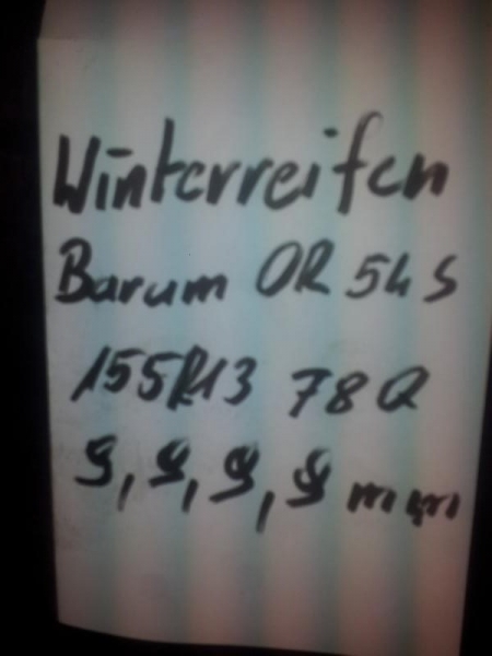 155/80R13Q 78 Winterreifen Barum OR 54S