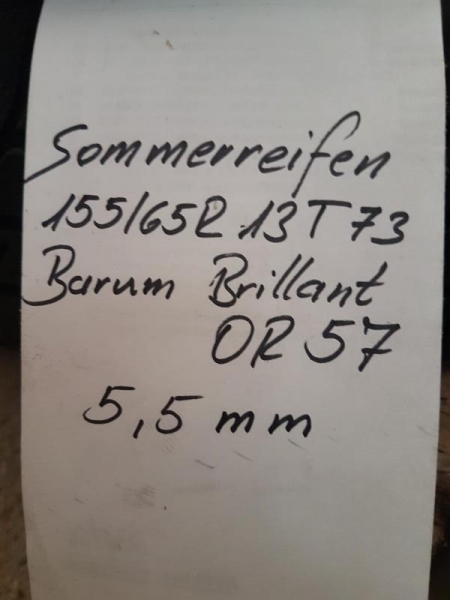 155/65R13T 73 Sommerreifen Barum Briliant